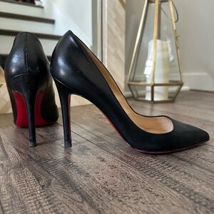 Christian Louboutin Classic Leather Pigalle Pump 100mm Size 38.5